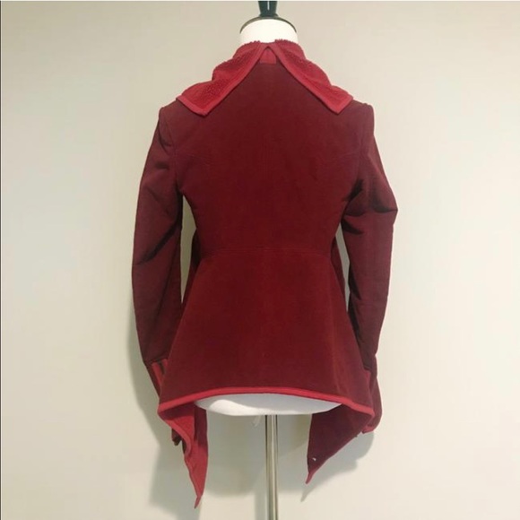 Lululemon Draped Fleece Jacket Cardigan Sz 4 - Picture 2 of 6